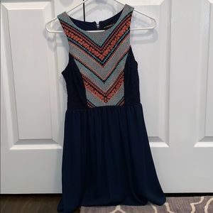 navy blue casual dress